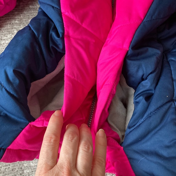 ZeroXPosur Winter Puffer Coat‎ Size 7/8 Hot Pink and Navy Winter Classic - Picture 4 of 6